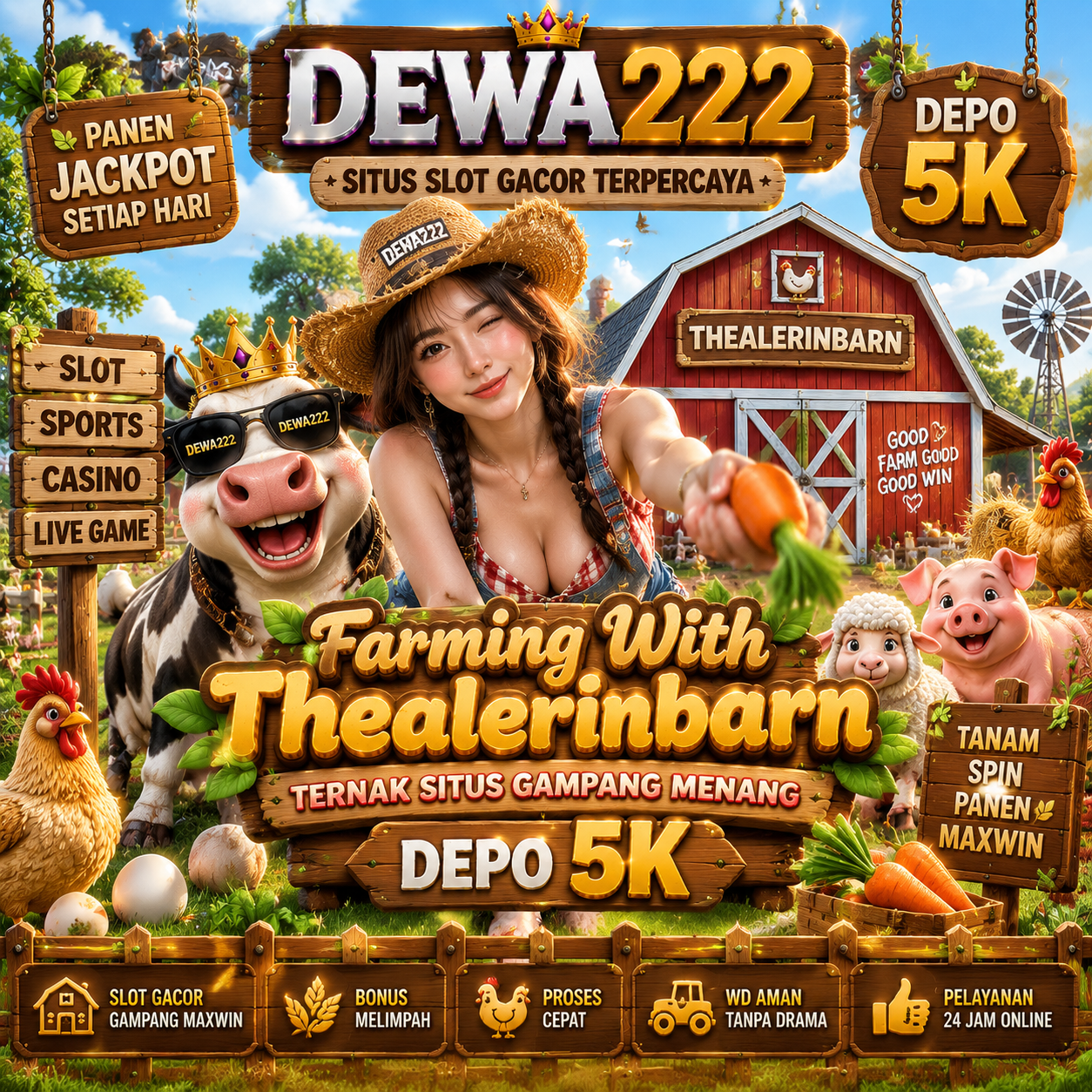 DEWA222 - Thealerinbarn Farming Situs Hoki Gampang Menang in Medan